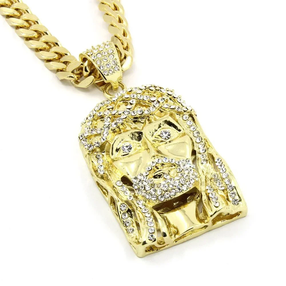 14k Jesus Huge Pendant 30